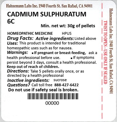 Cadmium Sulphuratum 6c 30g (Cadmium Sulphuratum 6c 30g)